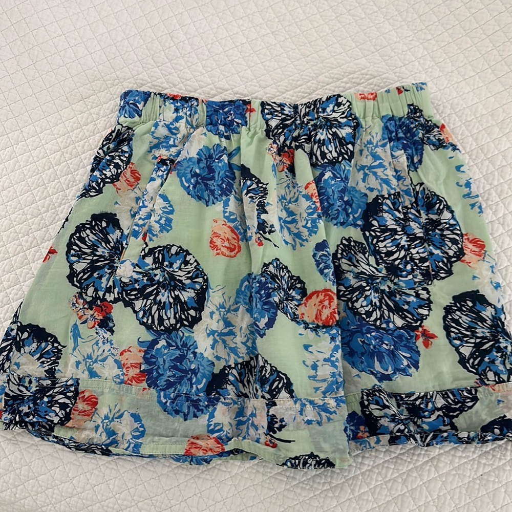 Jcrew multicolor mini skirt size xs